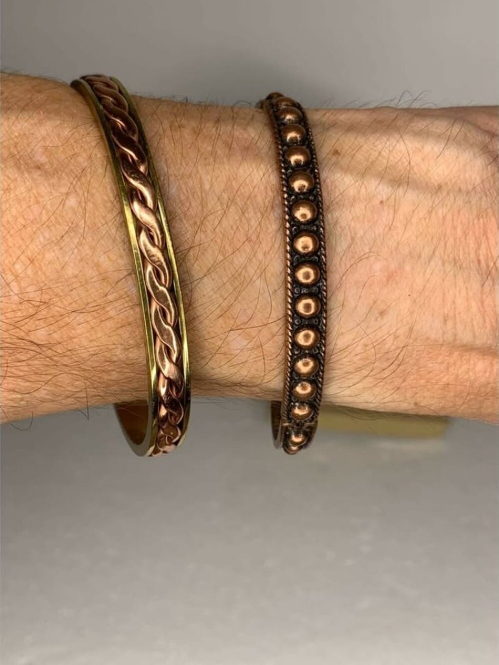 Southfork Ranch Copper Cuff Bracelet Set of 2